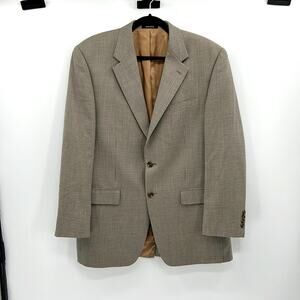 Lauren Ralph Lauren Wool Blazer - 41L - Tan Combination